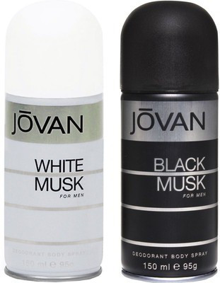 Jovan White Musk and Black Musk Combo Set(Set of 2)