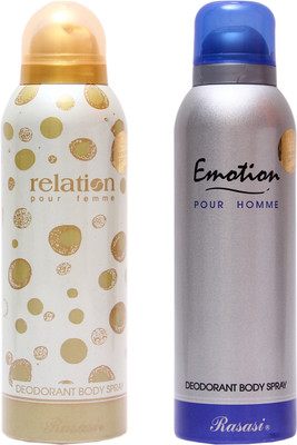 

Rasasi Relation Women::Emotion Men Combo Set(Set of 2)