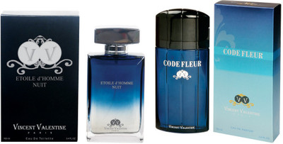 

Vincent valentine paris Etoile dHomme Nuit Perfume & Code Fleur Perfume (100ml) Set Gift Set(Set of 2)