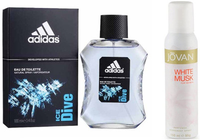 

Adidas Live It Combo's In EDT Ice Dive & Jovan The White Musk Combo Set(Set of 2)