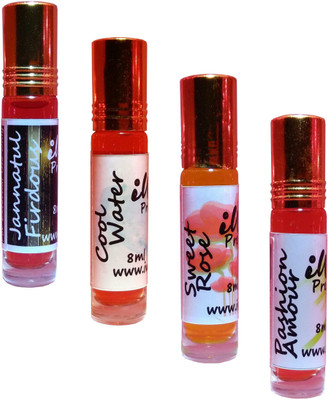 

Iwill Non Alcoholic Perfumes Floral Attar Fancy Ittar 32 ml Combo Set(Set of 4)