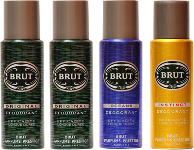 Brut Original,Instinct,Oceans Combo Set(Set of 4)