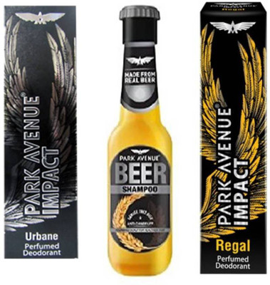

Park avenue Regal,Urbane and Anti Dandruff Beer Shampoo Combo Set(Set of 3)