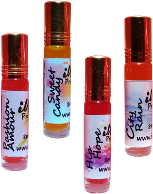 

Iwill Non Alcoholic Perfumes Floral Attar Fancy Ittar 32 ml Combo Set(Set of 4)