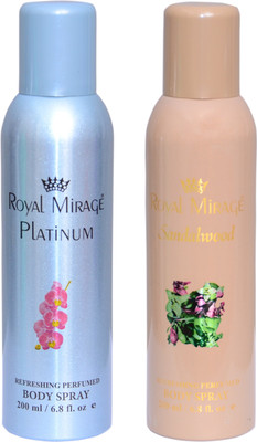 

Royal mirage PLATINUM , SANDALWOOD Combo Set