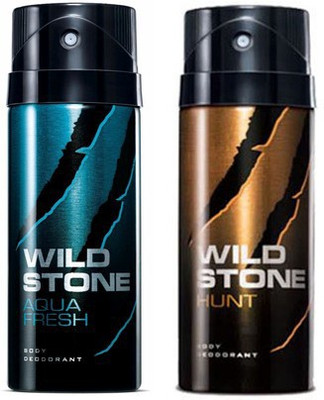 

Wild stone Aqua Fresh And Hunt Combo Set(Set of 2)