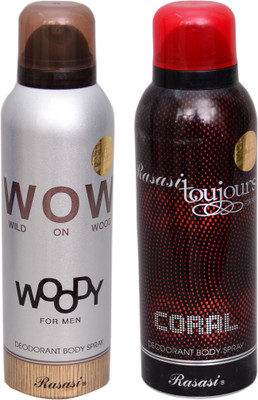

Rasasi Woody Men,Coral Combo Set(Set of 2)