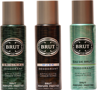 Brut Musk,Original,Eau De Brut Combo Set(Set of 3)