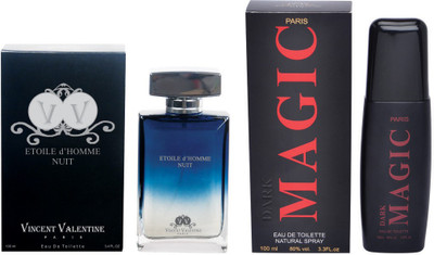 

Vincent valentine paris Etoile dHomme Nuit Perfume & Dark Magic Perfume (100ml) Set Gift Set(Set of 2)