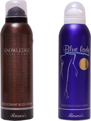 

Rasasi Knowledge Men::Blue Lady Combo Set(Set of 2)