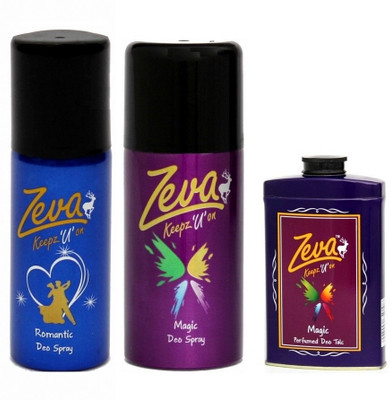 

Zeva keepz u on Zeva Deodorant combo bodyspray unisex giftset comboset for men & women Combo Set(Set of 3)