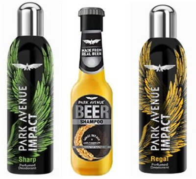 

Park avenue Sharp,Icon and Damage Beer Shampoo Combo Set(Set of 3)