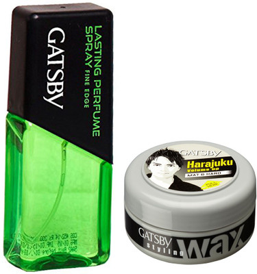 Gatsby Gatsby Lasting Perfume Spray Fine Edge and Mat and Hard wax Combo Set(Set of 2)