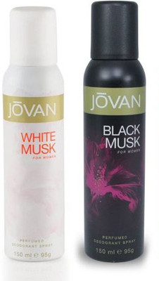 Jovan White Musk & Black Musk Combo Set(Set of 2)