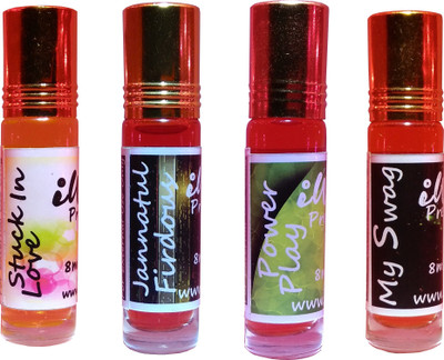 

Iwill Non Alcoholic Perfumes Floral Attar Fancy Ittar 32 ml Combo Set(Set of 4)
