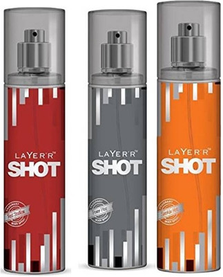 

Layer'r Power Play , Red Stalion & Smokin Hot Deodorants 135 ml Each Combo Set(Set of 3)