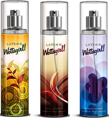 

Layer'r Layer'R Wottagirl (Set Of 3) - Mystic Island, Fresh Citrus, Vanilla Twist Combo Set(Set of 3)