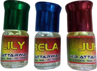 

Kr Attarwala Third Of Smooth Floral Fragrances Gift Set(Set of 3)