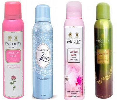 

Yardley london English Rose Lace LondonMist Faither Combo Set(Set of 4)