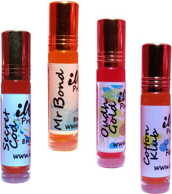 

Iwill Non Alcoholic Perfumes Floral Attar Fancy Ittar 32 ml Combo Set(Set of 4)
