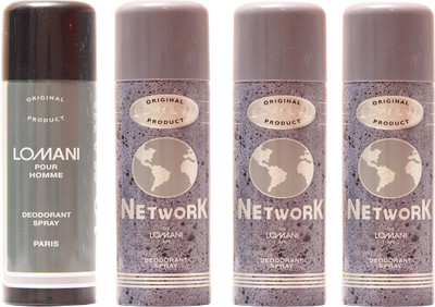 Flipkart - Lomani Network,Lomani Pour Homme Combo Set(Set of 4)