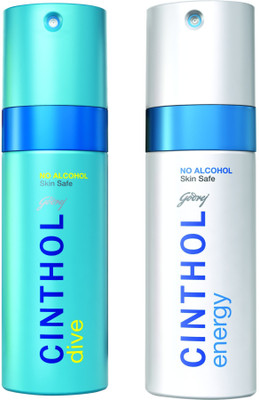 Cinthol Deo Spray - Dive + Energy Combo Set(Set of 2)