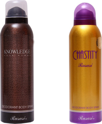 

Rasasi Knowledge Men::Chastity Women Combo Set(Set of 2)