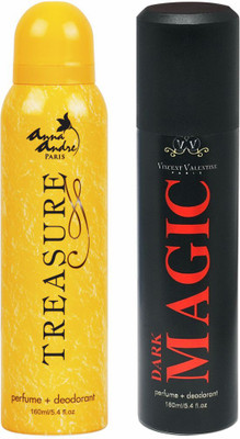 

Anna andre paris Treasure & Dark Magic Deodorant Combo Set(Set of 2)
