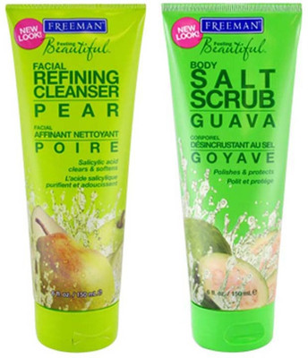 

Freeman Refining Cleanser Pear,Salt Scrub Guava Gift Set Combo Set(Set of 2)
