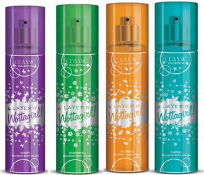

Layer'r Wottagirl (Set Of 3)Evergreen,Fantsy,Blossom,Heaven Deo Pack For Women Combo Set(Set of 3)
