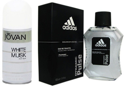 

Adidas Live It Combo's In EDT Dynamic Pulse & Jovan Men's White Musk Combo Set(Set of 2)