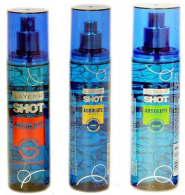 

Layer'r Shot Absulute Power,Game,Rush Deo (Pack Of 3) Combo Set(Set of 3)