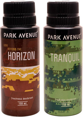 

Park avenue Park Avenue Tranquil, Horizon Pack of 2 Deodorants Combo Set(Set of 2)