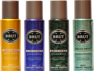 

Brut Instinct,Oceans,Original,Eau De Brut Combo Set(Set of 4)
