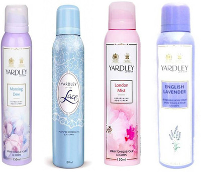 

Yardley london Morning Dew Lace LondonMist English Lavender Combo Set(Set of 4)