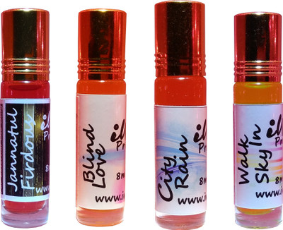 Iwill Non Alcoholic Perfumes Floral Attar Ittar 32 ml Combo Set(Set of 4)