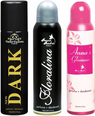 

Anna andre paris Dark, Floralina & Anna's Glamour Combo Set(Set of 3)