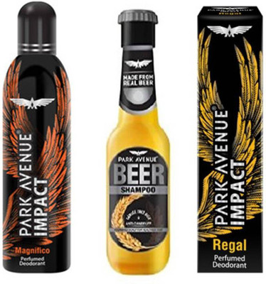

Park Avenue Regal,Magnificco and Anti Dandruff Beer Shampoo Combo Set(Set of 3)