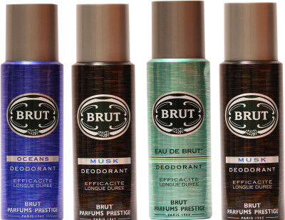 

Brut Musk,Eau De Brut,Oceans Combo Set(Set of 4)