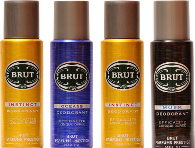 

Brut Instinct,Musk,Oceans Combo Set(Set of 4)