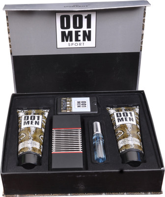 

Eau de 001 MEN SPORT GIFT SET PERFUME,SHOWER GEL BODY LOTION Combo Set