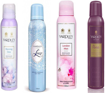 

Yardley london Morning Dew Lace LondonMist Poise Combo Set(Set of 4)