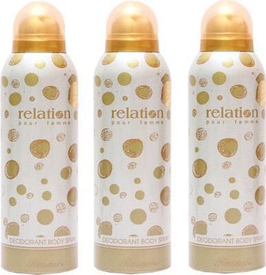 16 Off On Rasasi 3 Relation Women Deodorant Spray For Women 600 Ml Pack Of 3 On Flipkart Paisawapas Com