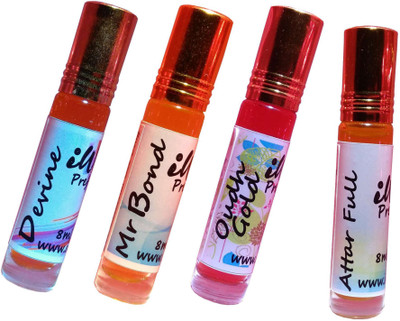 

Iwill Non Alcoholic Perfumes Floral Attar Fancy Ittar 32 ml Combo Set(Set of 4)