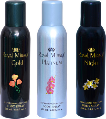 Royal Mirage GOLD, PLATINUM, NIGHT Combo Set