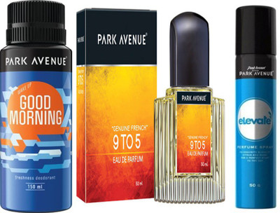 

Park avenue 9 to 5 EDP ,Good Morning,Elevate Deodorant Spray Combo Set(Set of 3)