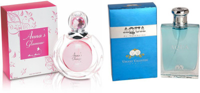 

Anna andre paris Set of Anna's Glamour EDT & Aqua de Valentine EDT Gift Set(Set of 2)