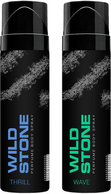 

Wild stone Thrill And Wave No Gas Perfumed Deodorant Spray 120ml Each Combo Set(Set of 2)