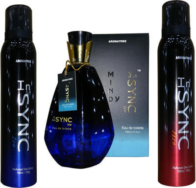 

Aroma Tree InSYNC Ice Deo With Ice Perfume And Fire Deo Set Combo Set(Set of 3)
