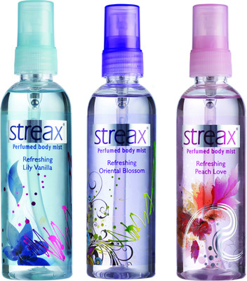 

Streax Perfumed Body Mist Combo Set(Set of 3)